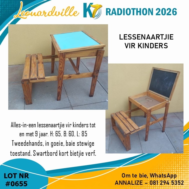 #0655 Lessenaartjie vir Kinders