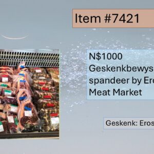 #7421 Eros Meat Market Geskenk Bewys