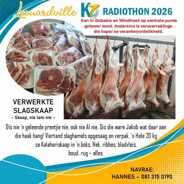 #3802 Verwerkte Slagskaap 20kg