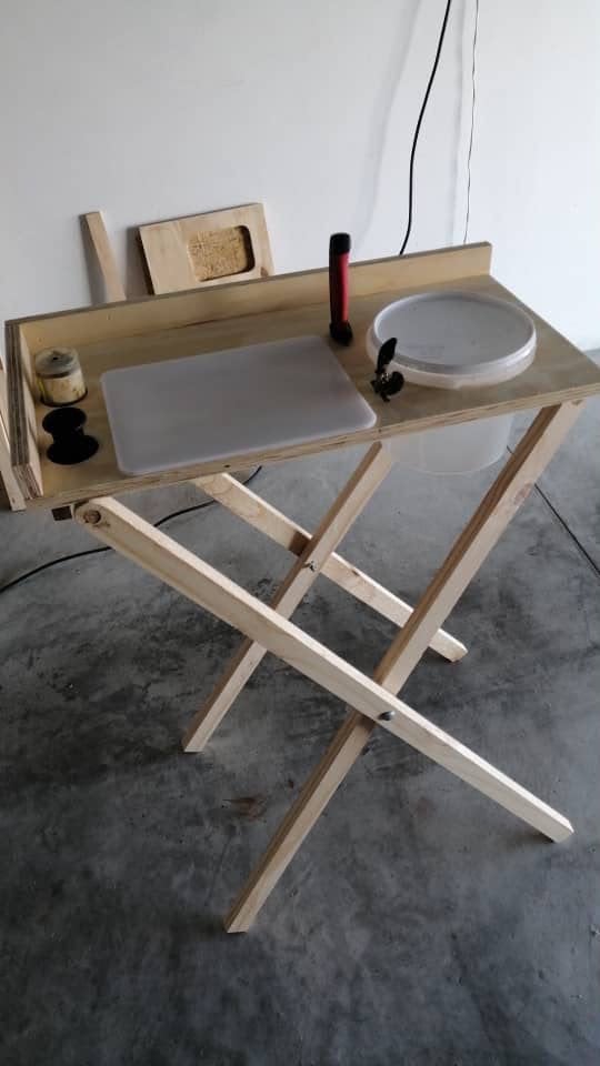 #7759 Visvang Houttafel