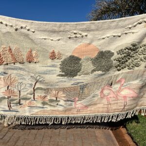 #3527 Egte wol Muurbehangsel met hand