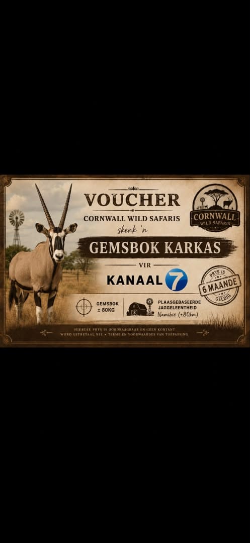 #5944 Gemsbokkarkas (85kg) Waarde:N$4300