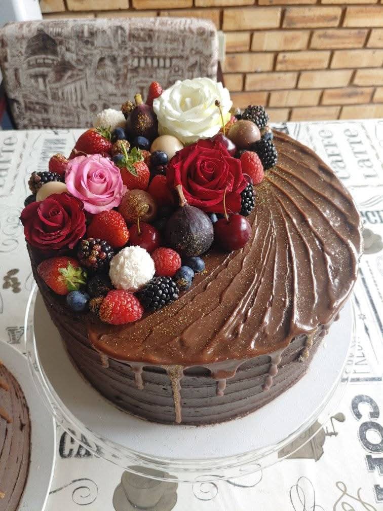 #7838 1x Groot Sjokolade Koek