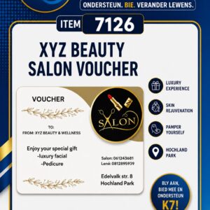 #7126 XYZ  Beauty Salon Voucher