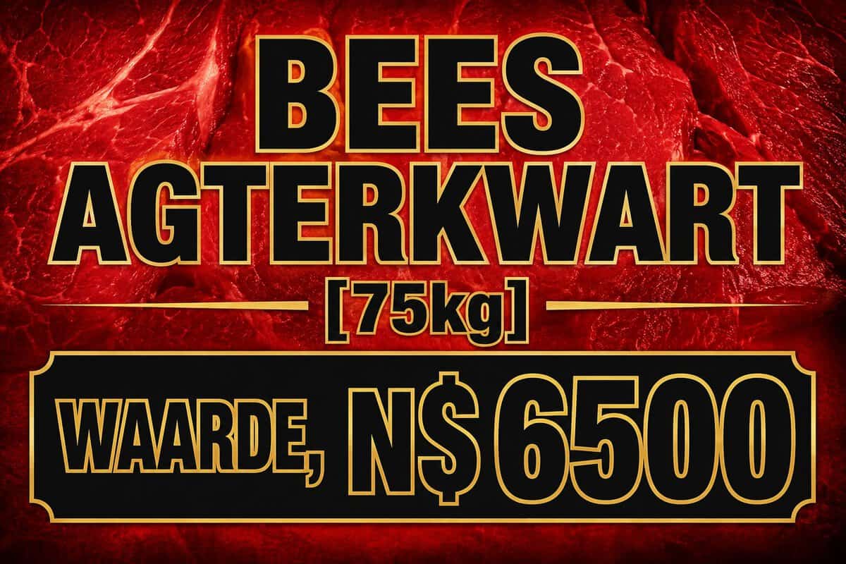 #5955 A3 Bees Agterkwart (75kg) Waarde:N$6500