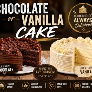 #2018 SJOKOLADE OF VANILLA KOEK