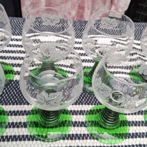 #0729 8x Glase ( groen steeljies )