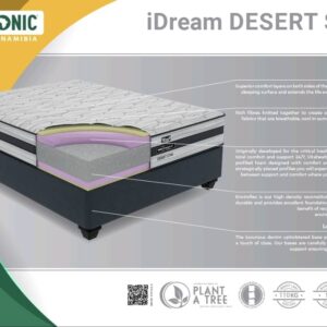 #0296 Restonic idream desert star queen size bed- Waarde N$12,000