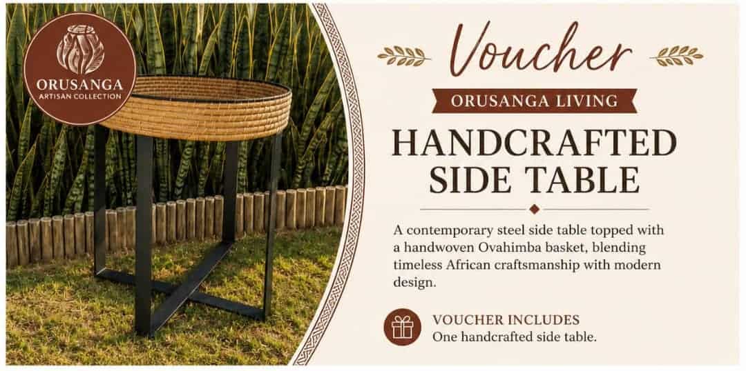 #5918 Orusanga Handgemaakte Sytafel Waarde:N$1200